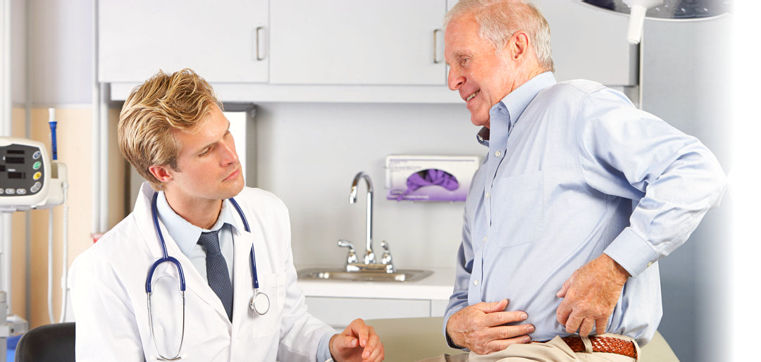 senior man consulting a doctor